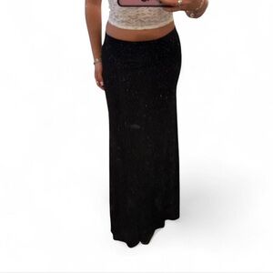 Elegant Black Maxi Skirt